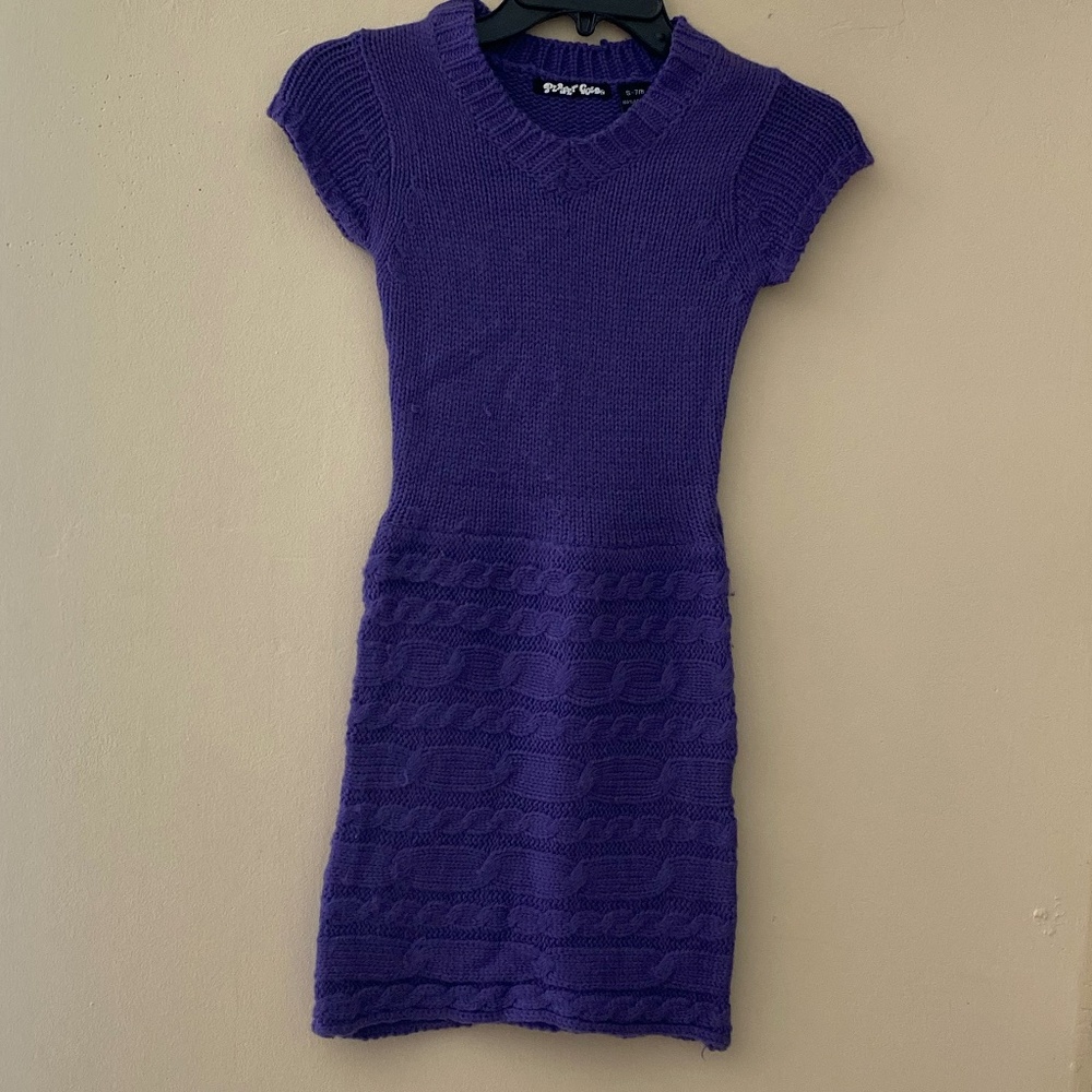 Children's Purple Short sleeve dress